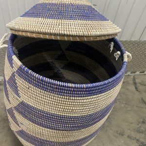 Large Basket (White and Blue)